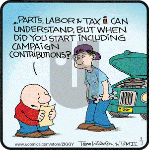 Ziggy on Friday March 7, 2003 Comic Strip