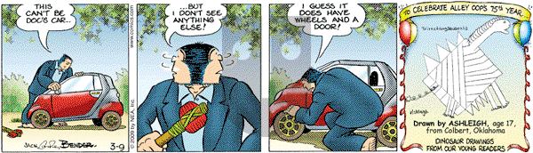 Alley Oop on Monday March 9, 2009 Comic Strip