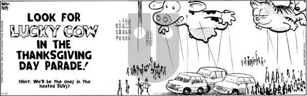 Lucky Cow on Saturday November 17, 2007 Comic Strip