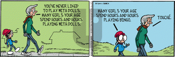 Grand Avenue on Saturday November 9, 2013 Comic Strip