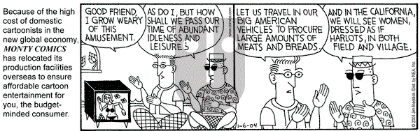 Monty on Tuesday January 6, 2004 Comic Strip
