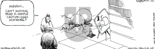 Non Sequitur on Sunday March 30, 2003 Comic Strip