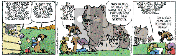 Over the Hedge on Friday July 7, 2006 Comic Strip