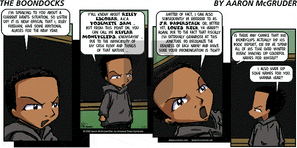 The Boondocks on Thursday August 20, 2009 Comic Strip