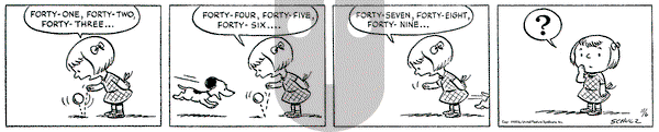 Peanuts on Monday November 6, 1950 Comic Strip