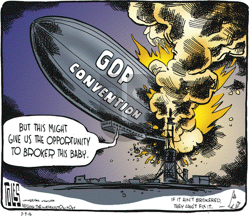 Tom Toles on Wednesday March 9, 2016 Comic Strip