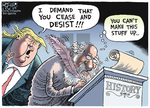 Rob Rogers on Sunday January 7, 2018 Comic Strip