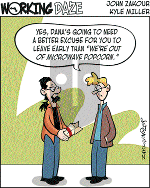 Working Daze on Monday December 17, 2007 Comic Strip