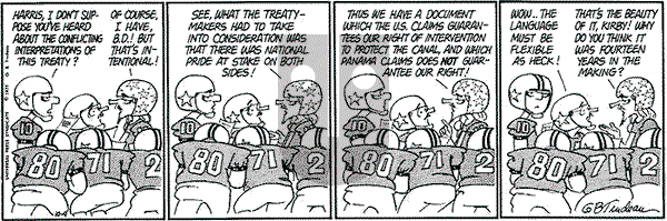 Doonesbury on Tuesday October 4, 1977 Comic Strip