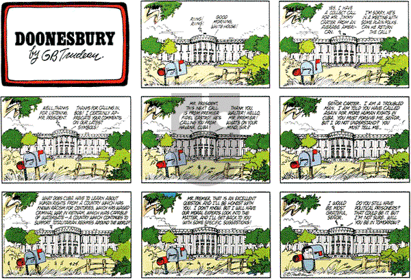 Doonesbury on Sunday April 24, 1977 Comic Strip