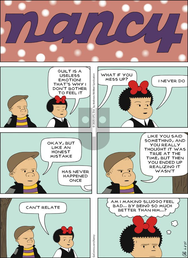 Nancy on Sunday June 8, 2025 Comic Strip