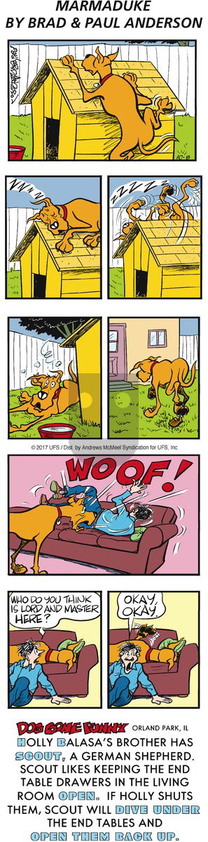 Marmaduke on Sunday October 8, 2017 Comic Strip