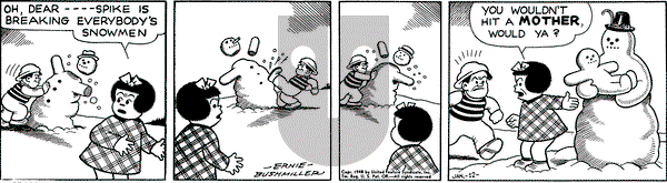 Nancy on Monday January 12, 1948 Comic Strip