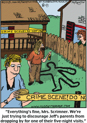 Close to Home on Wednesday August 8, 2018 Comic Strip
