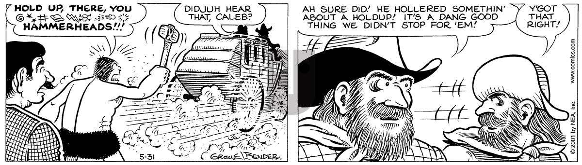 Alley Oop - Thursday May 31, 2001 Comic Strip