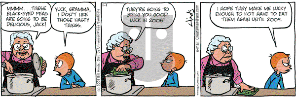 Cleats on Tuesday January 1, 2008 Comic Strip