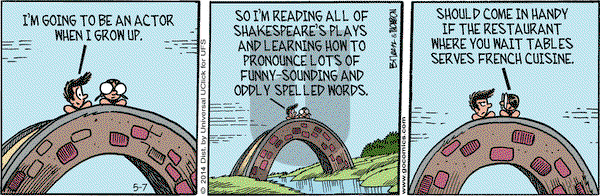 Grand Avenue on Wednesday May 7, 2014 Comic Strip
