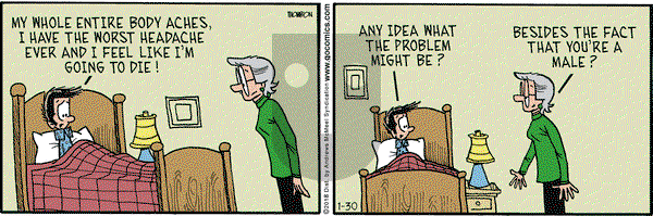 Grand Avenue on Tuesday January 30, 2018 Comic Strip