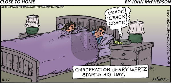 Close to Home on Sunday April 17, 2016 Comic Strip