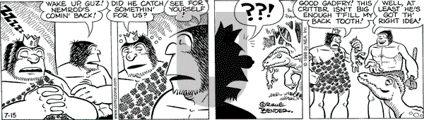 Alley Oop on Wednesday July 15, 1998 Comic Strip