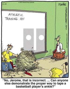 In the Bleachers on Wednesday February 21, 2007 Comic Strip