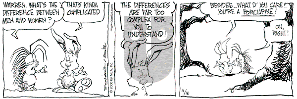 The Grizzwells on Thursday November 16, 2000 Comic Strip
