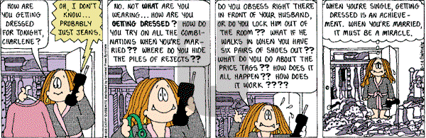 Cathy Classics - Tuesday August 14, 2012 Comic Strip