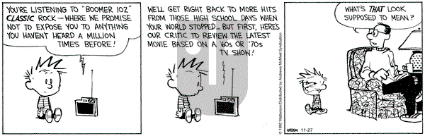 Calvin and Hobbes on Thursday November 27, 2025 Comic Strip