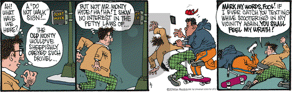 Monty on Tuesday January 7, 2014 Comic Strip