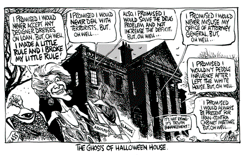 Pat Oliphant on Wednesday October 26, 1988 Comic Strip