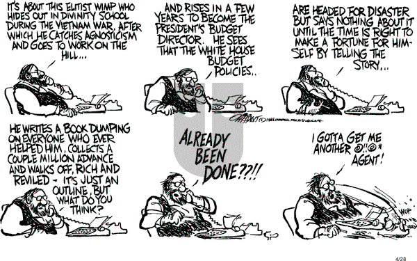 Pat Oliphant - Monday April 28, 1986 Comic Strip