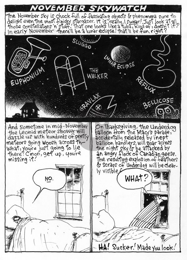 Richard's Poor Almanac on Sunday November 1, 2015 Comic Strip