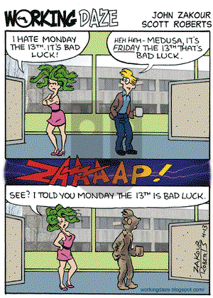 Working Daze on Monday April 13, 2009 Comic Strip