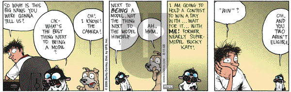 Get Fuzzy on Monday August 11, 2008 Comic Strip