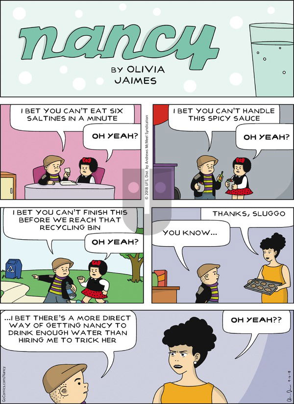 Nancy on Sunday September 16, 2018 Comic Strip