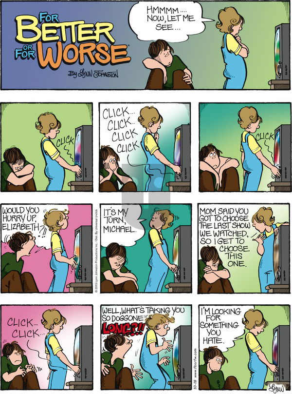 For Better or For Worse - Sunday October 18, 2015 Comic Strip