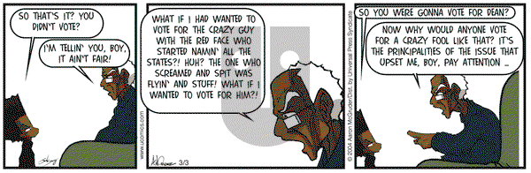 The Boondocks on Wednesday March 3, 2004 Comic Strip