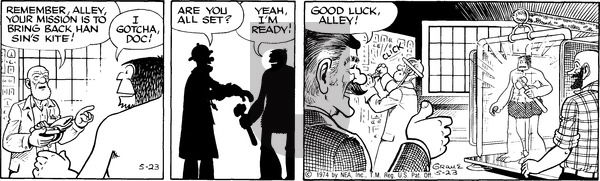 Alley Oop on Saturday May 25, 1974 Comic Strip