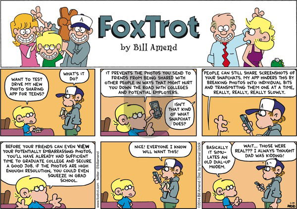 FoxTrot on Sunday January 19, 2014 Comic Strip
