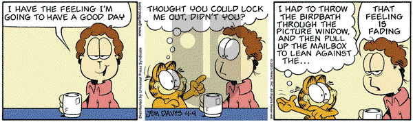 Garfield on Friday April 4, 2003 Comic Strip