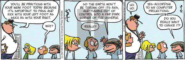 Cleats on Tuesday October 16, 2007 Comic Strip