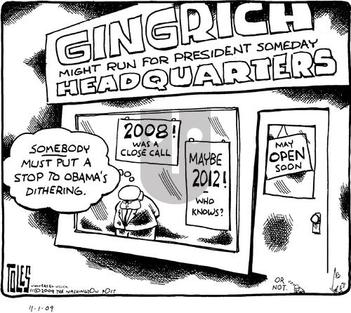 Tom Toles on Sunday November 1, 2009 Comic Strip