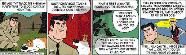 Rip Haywire on Friday March 12, 2021 Comic Strip