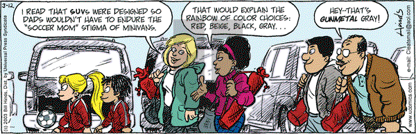 Cleats on Wednesday March 12, 2003 Comic Strip