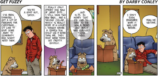 Get Fuzzy - Sunday February 10, 2002 Comic Strip