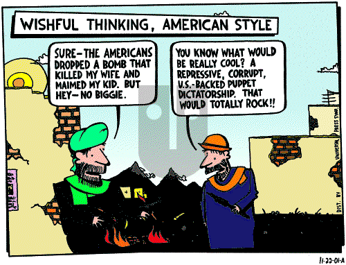 Ted Rall on Thursday November 22, 2001 Comic Strip