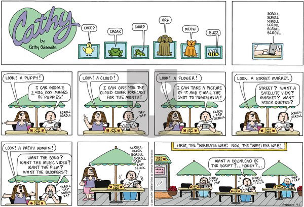 Cathy Classics on Sunday September 2, 2007 Comic Strip