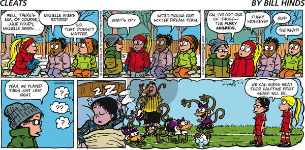 Cleats on Sunday January 5, 2003 Comic Strip