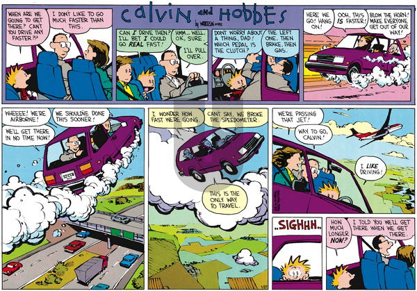 Calvin and Hobbes on Sunday March 15, 1992 Comic Strip