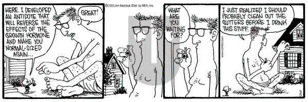 Monty on Tuesday September 13, 2005 Comic Strip